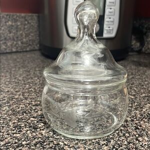 Clear Glass Jar with Lid